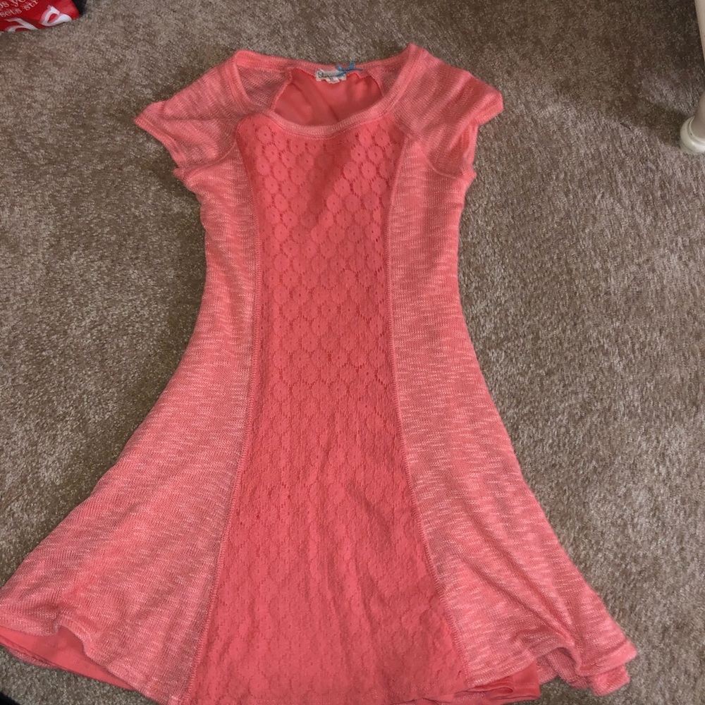 pink sweater dress